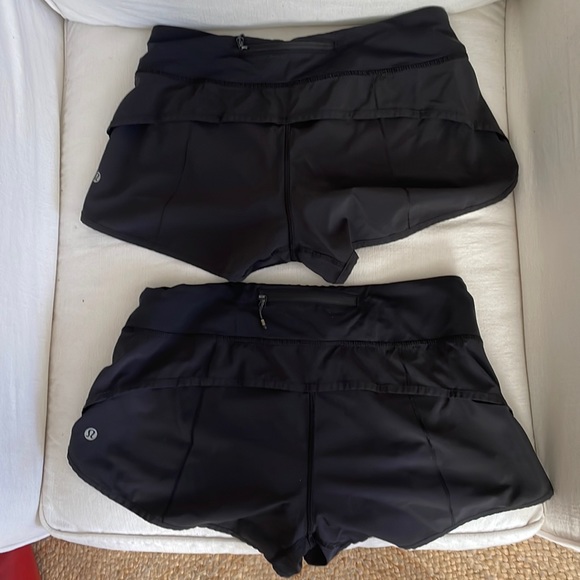Lululemon Speed Up Low-Rise Lined Short 2.5" Size 6 Color Black - Picture 1 of 6